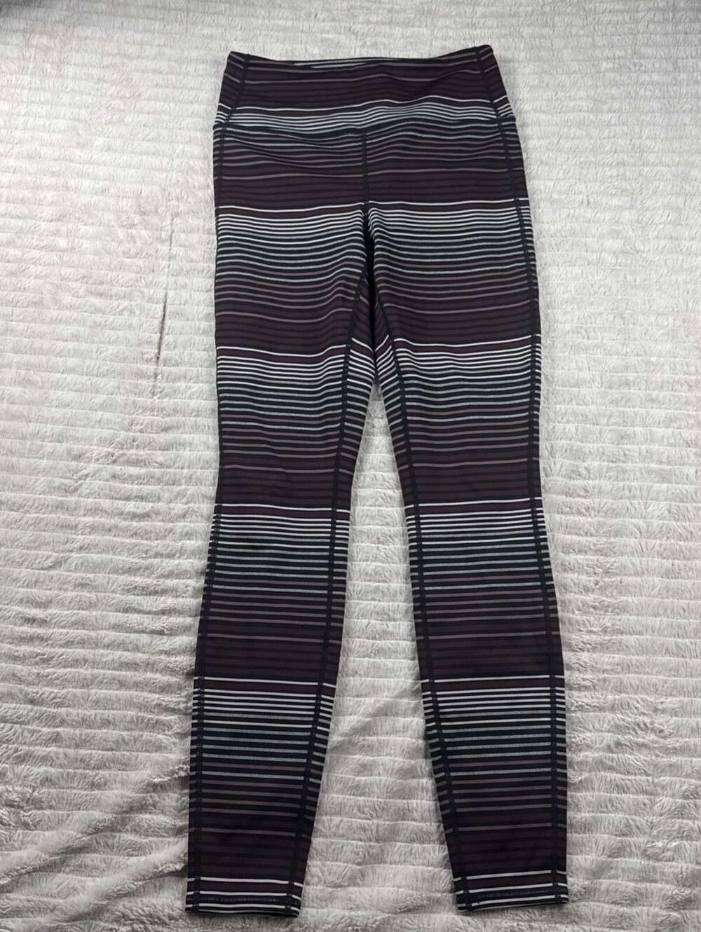 Athleta High Rise Expanse‎ Stripe Chaturanga Leggings Womens Size Small Active